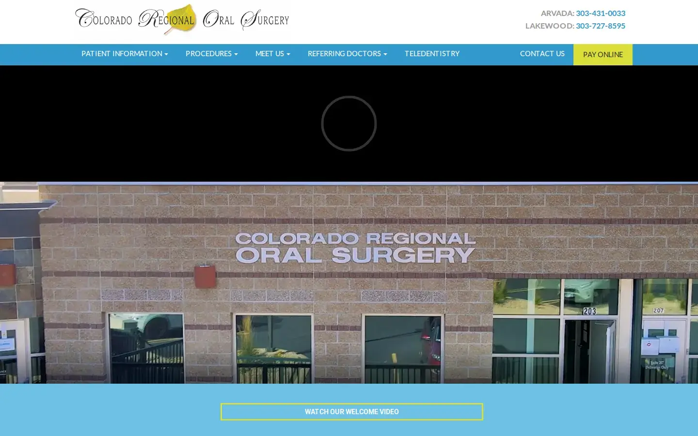 Homepage preview of Colorado Regional Oral Surgery