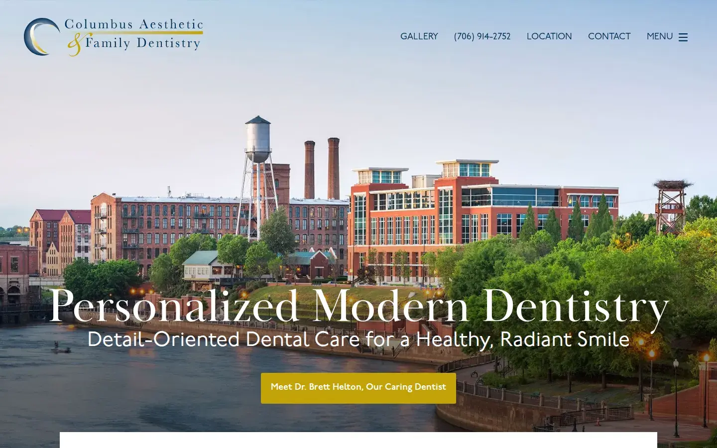 Homepage preview of Columbus Aesthetic & Family Dentistry