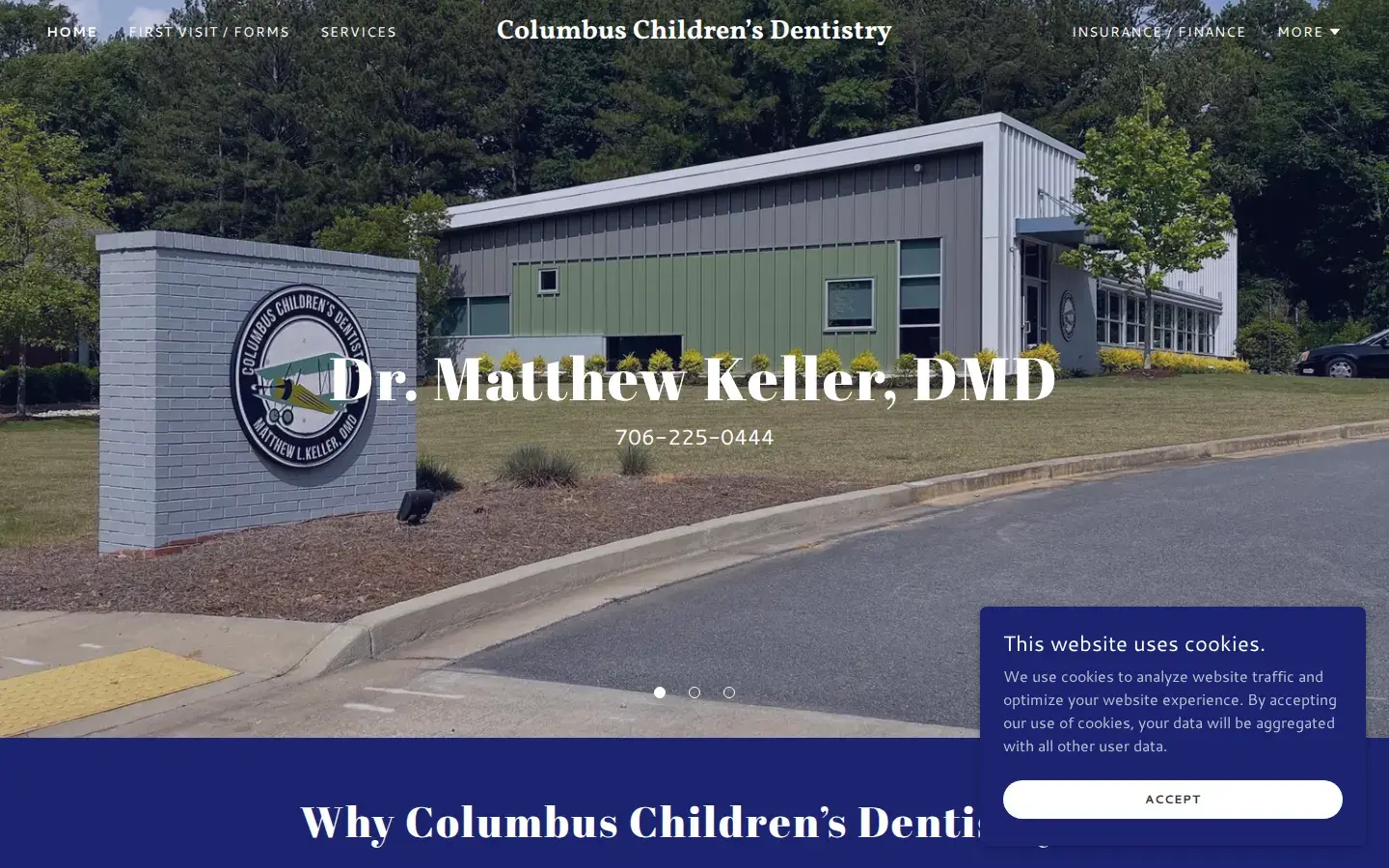 Homepage preview of Columbus Children’s Dentistry, Matthew Keller, DMD