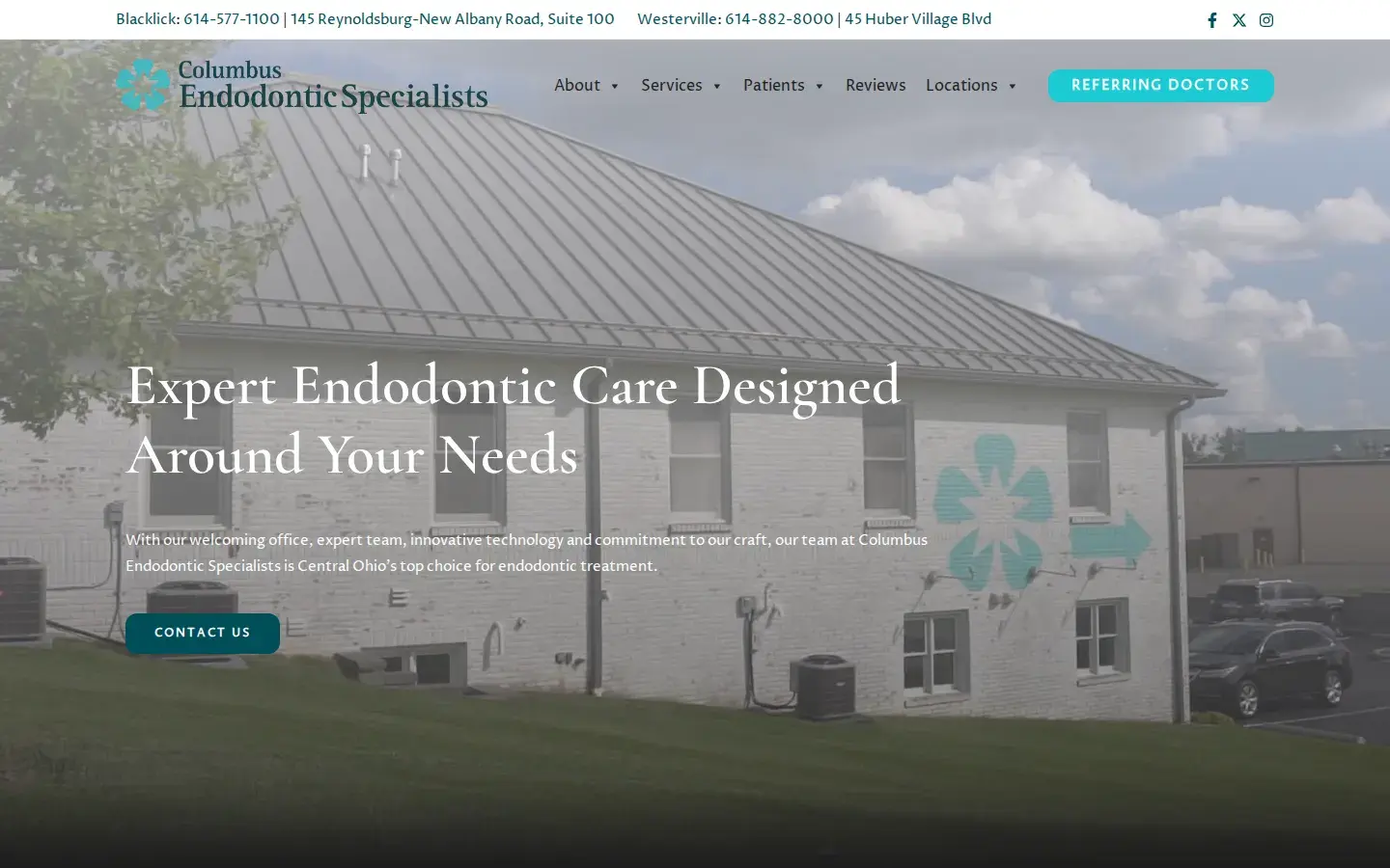 Homepage preview of Columbus Endodontic Specialists