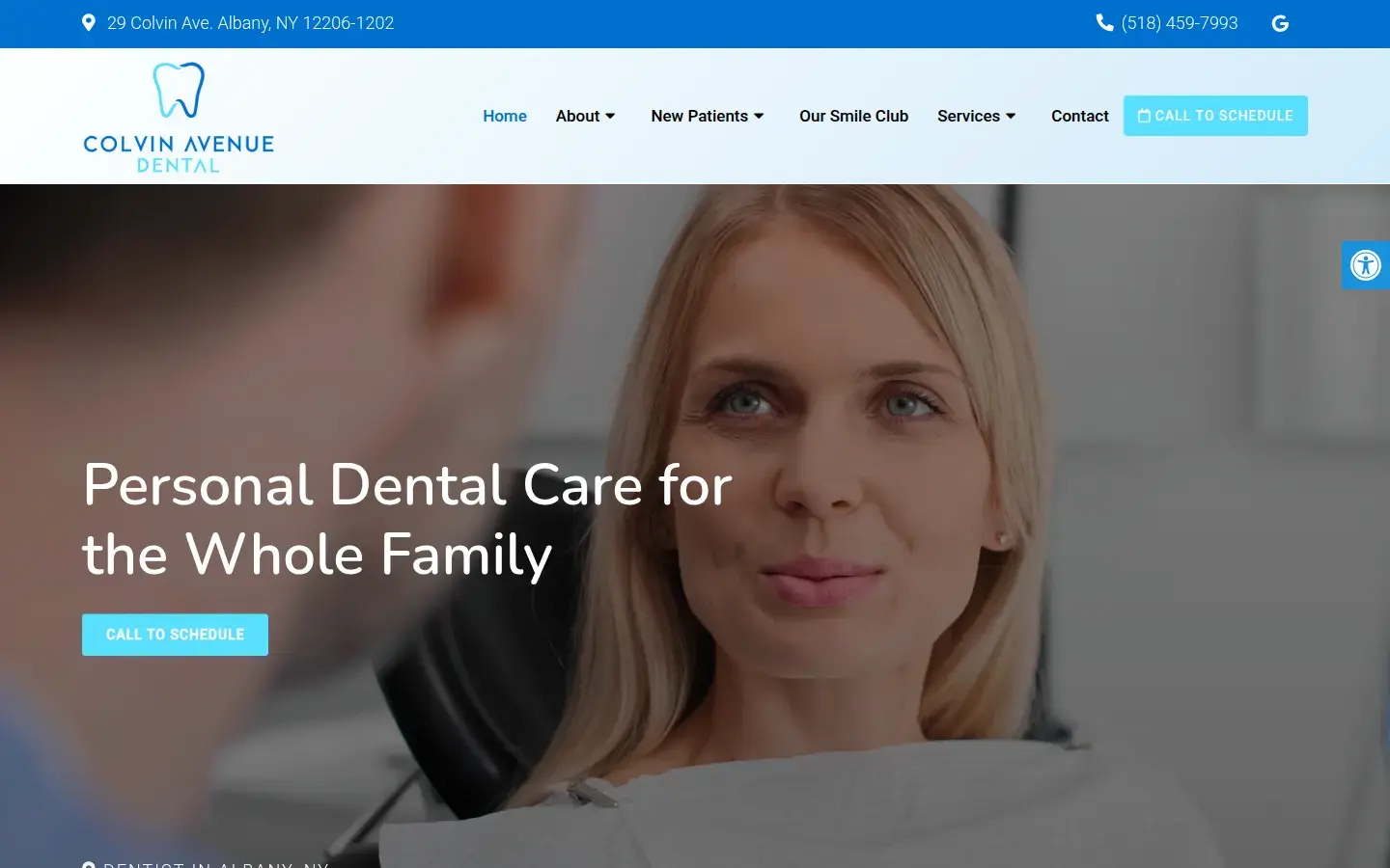 Homepage preview of Colvin Avenue Dental