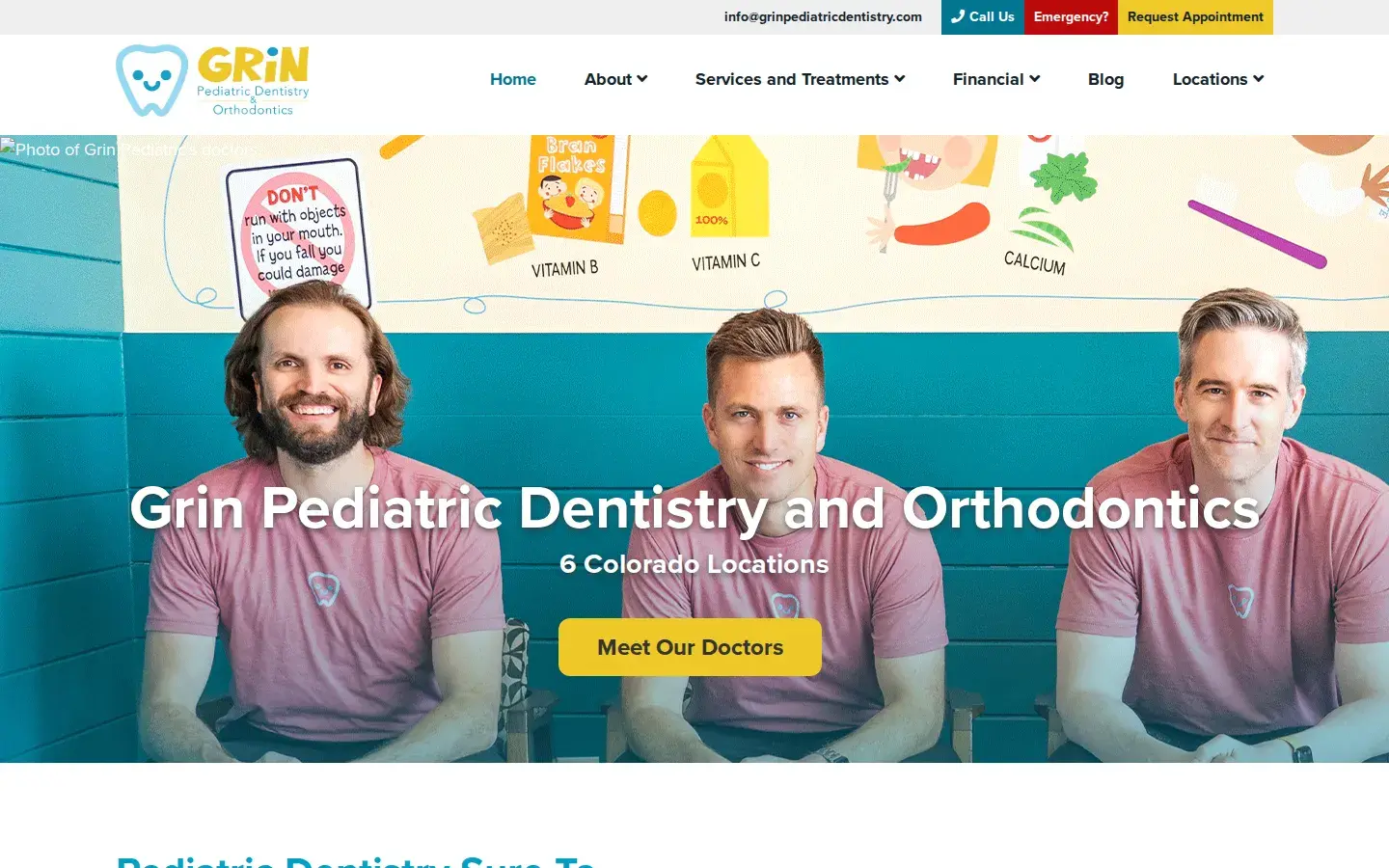 Homepage preview of Comfort Dental Kids – Lakewood