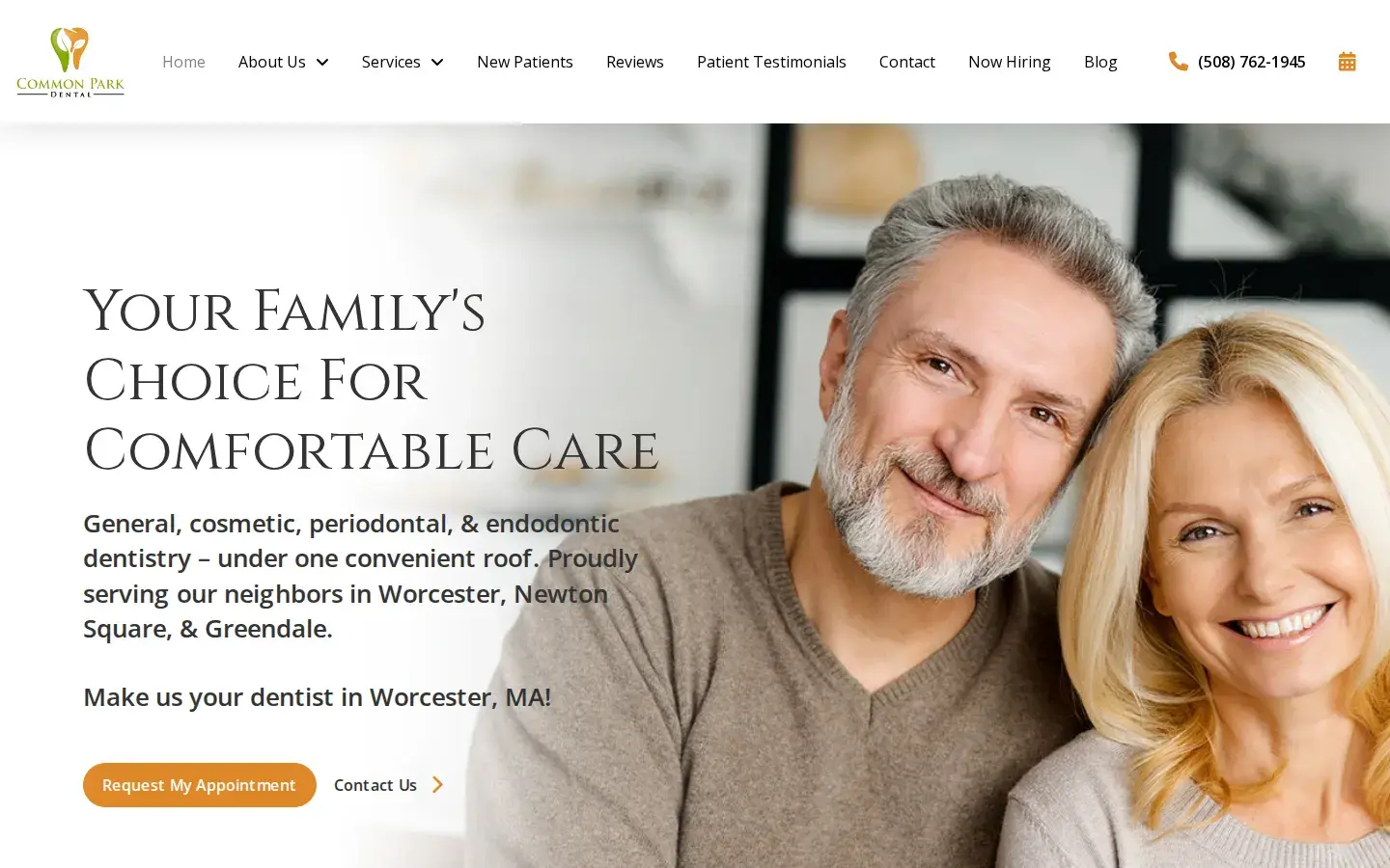 Homepage preview of Common Park Dental