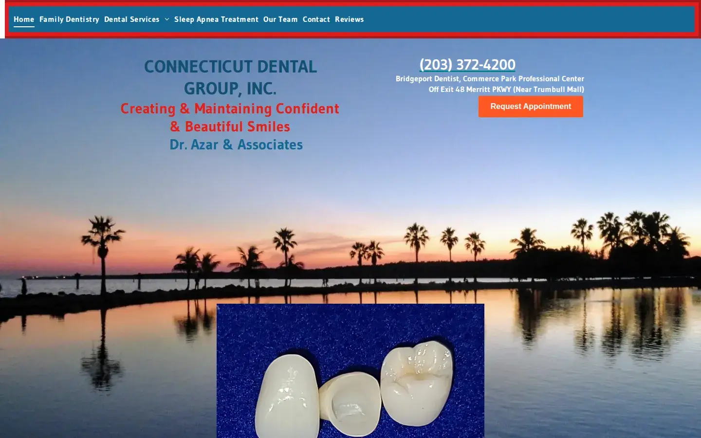 Homepage preview of Connecticut Dental Group- M. Azar DDS