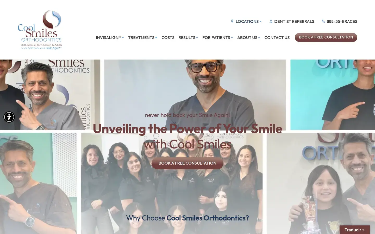 Homepage preview of Cool Smiles Orthodontics – Corona