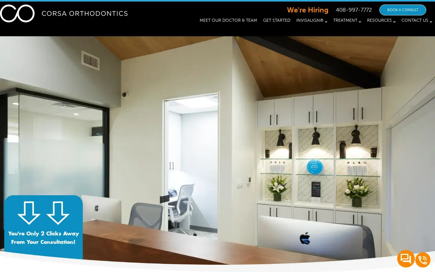 Homepage preview of Corsa Orthodontics