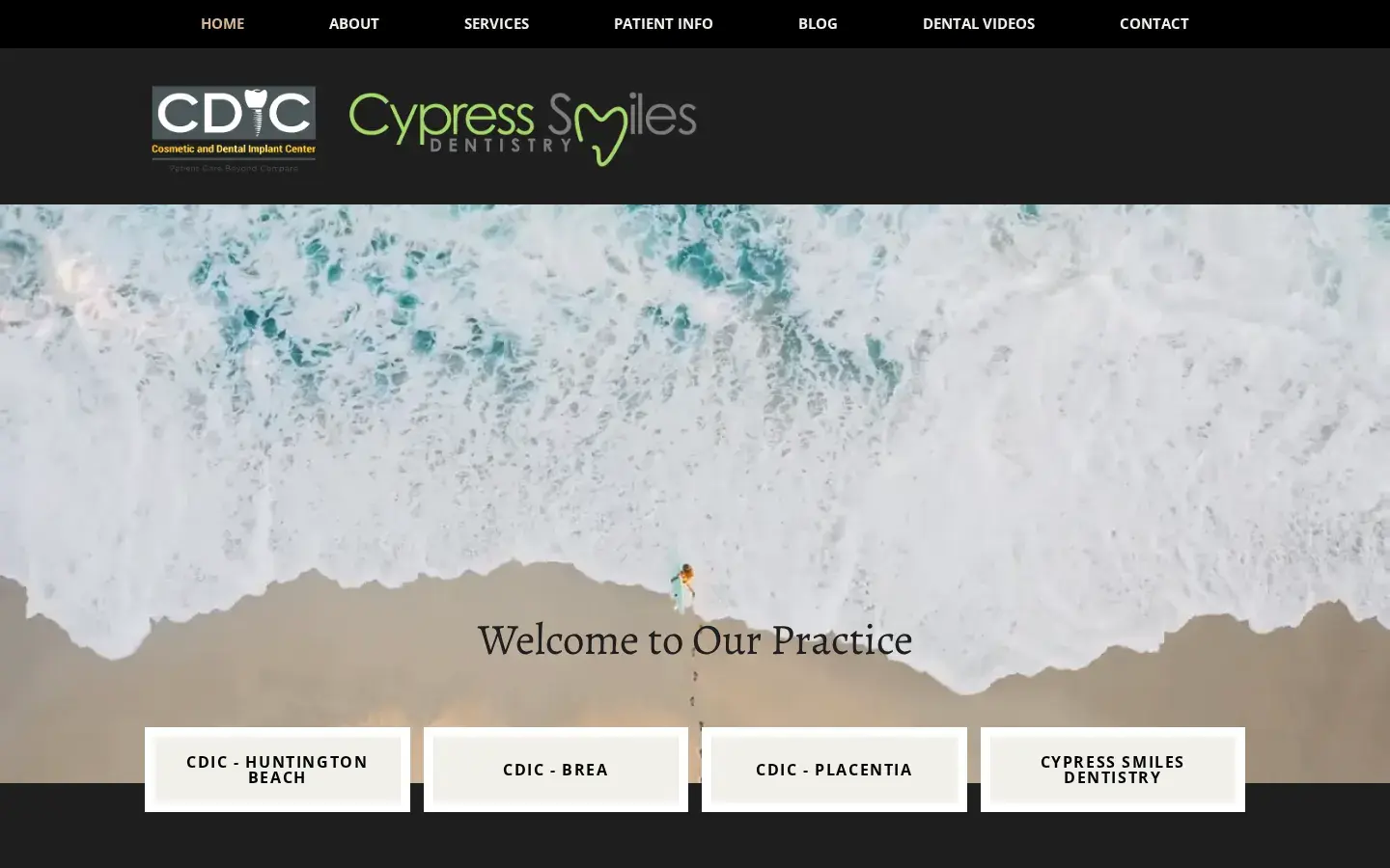 Homepage preview of Cosmetic and Dental Implant Center