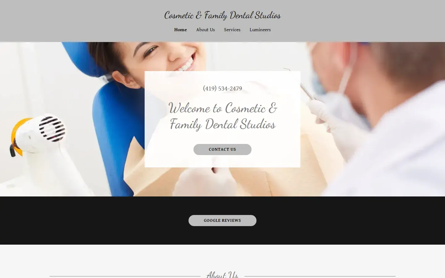 Homepage preview of Cosmetic & Family Dental Studios, LLC