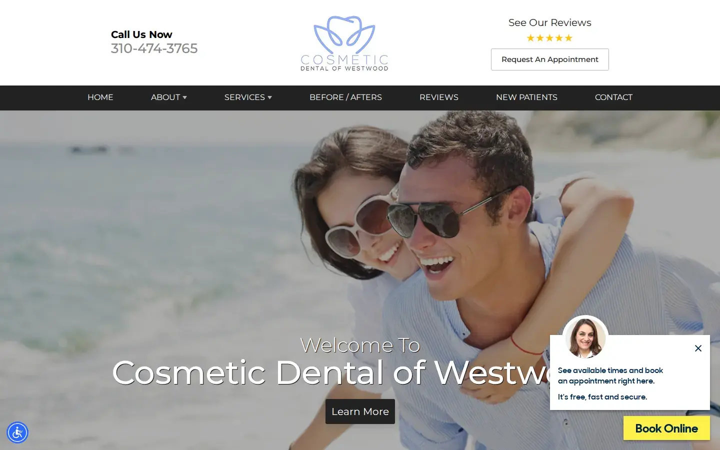Homepage preview of Cosmetic Dental of Westwood