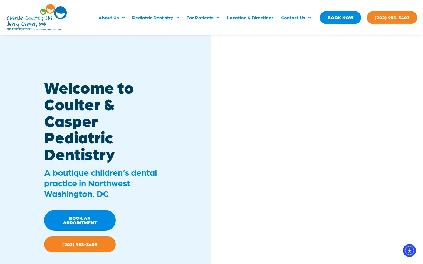 Homepage preview of Coulter & Casper Pediatric Dentistry