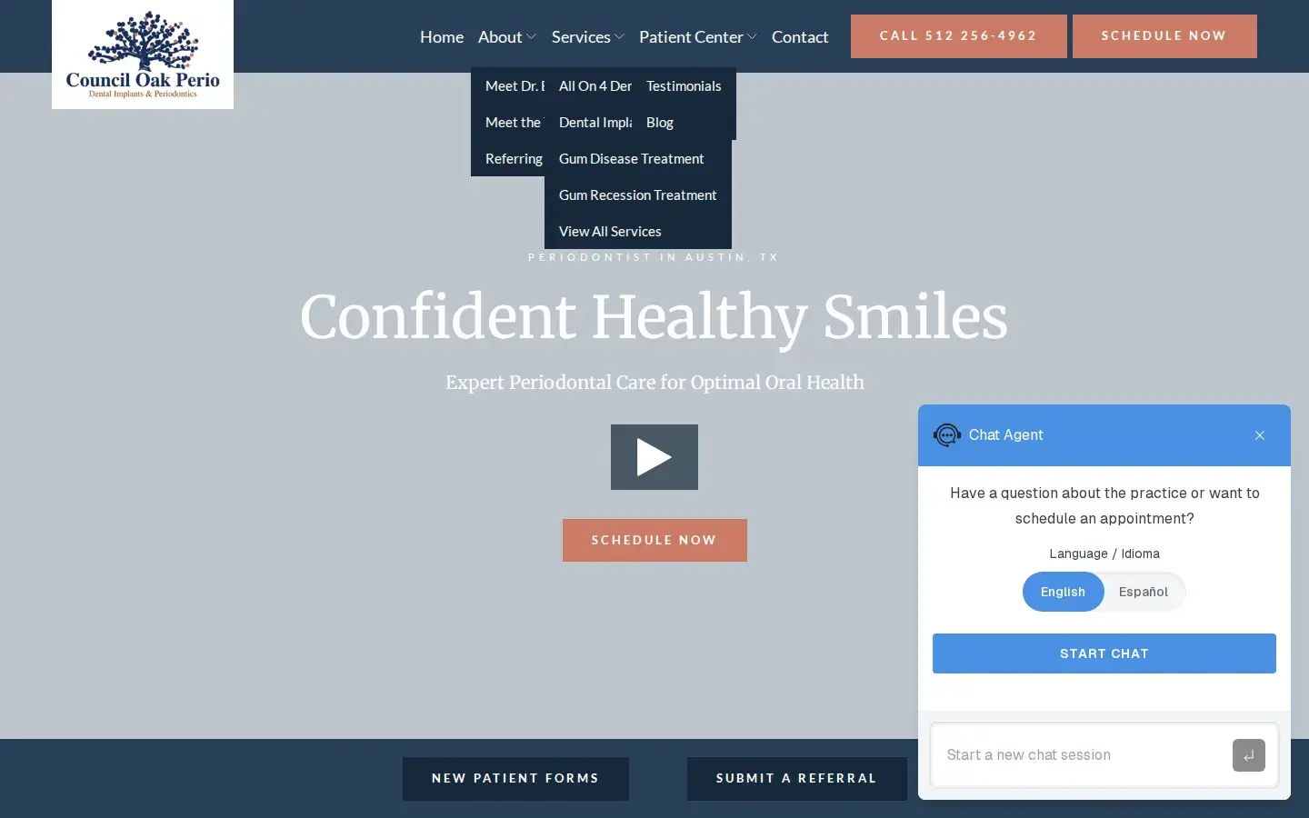 Homepage preview of Council Oak Perio: Dental Implants & Periodontics
