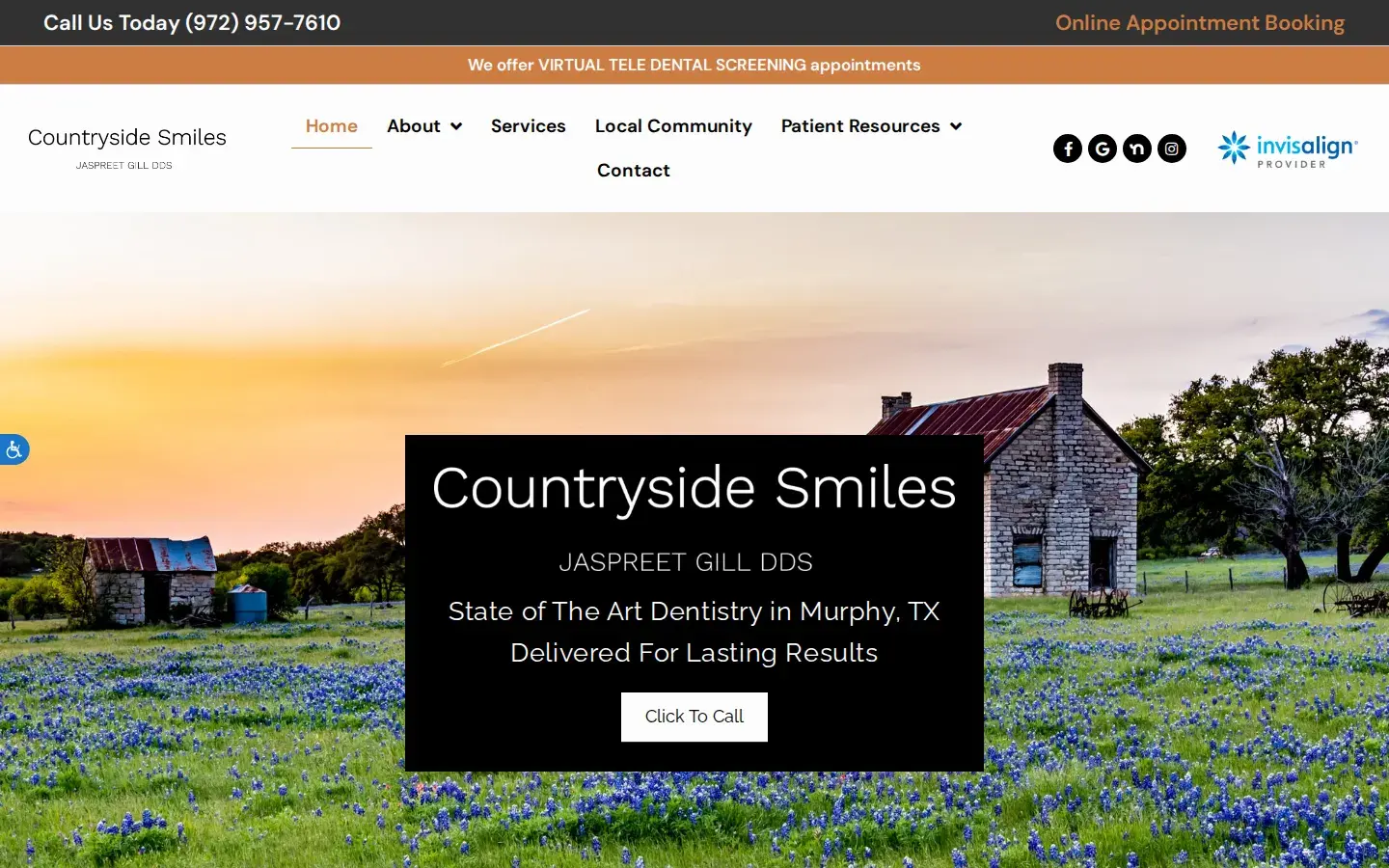Homepage preview of Countryside Smiles