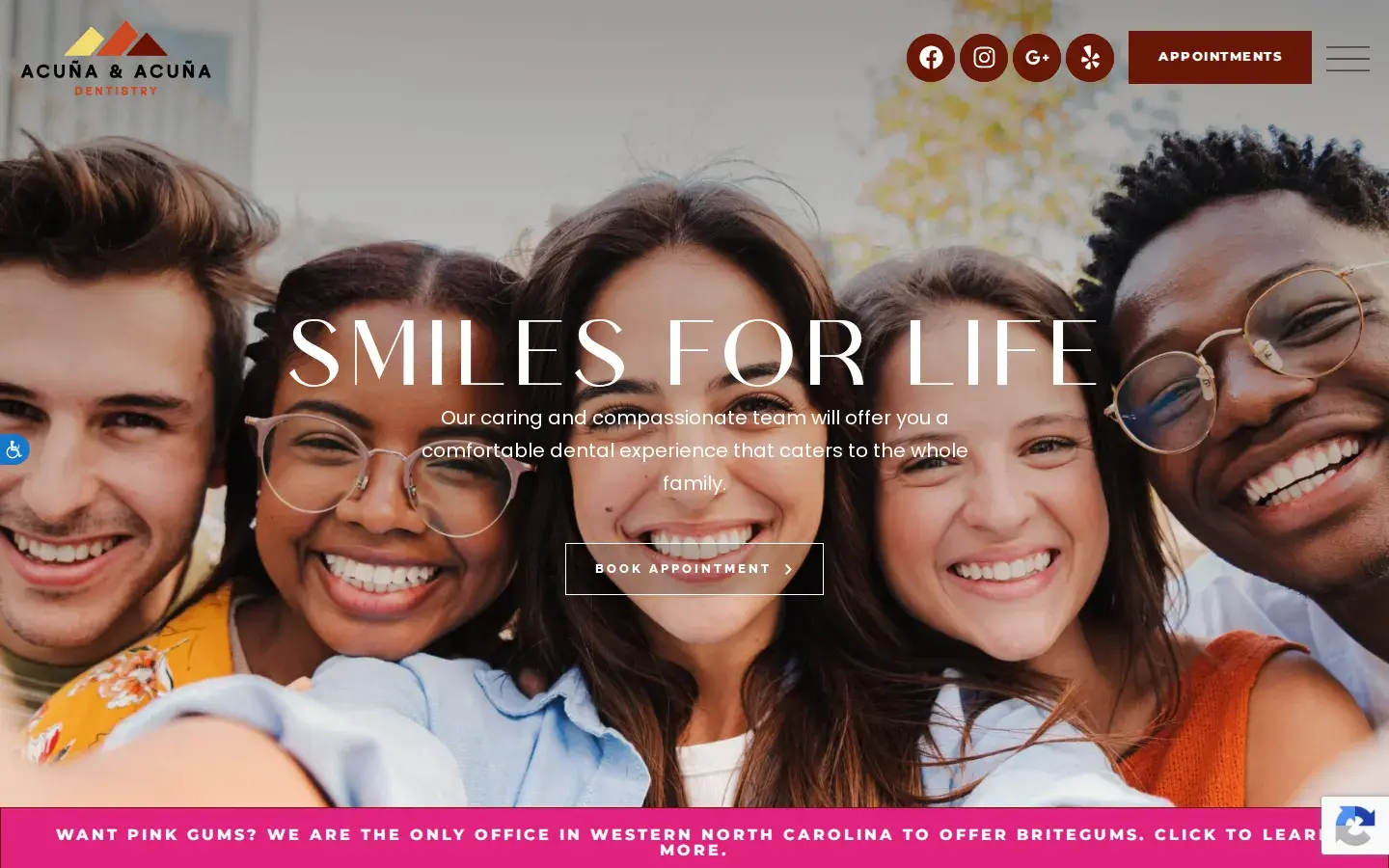 Homepage preview of Covington Dental