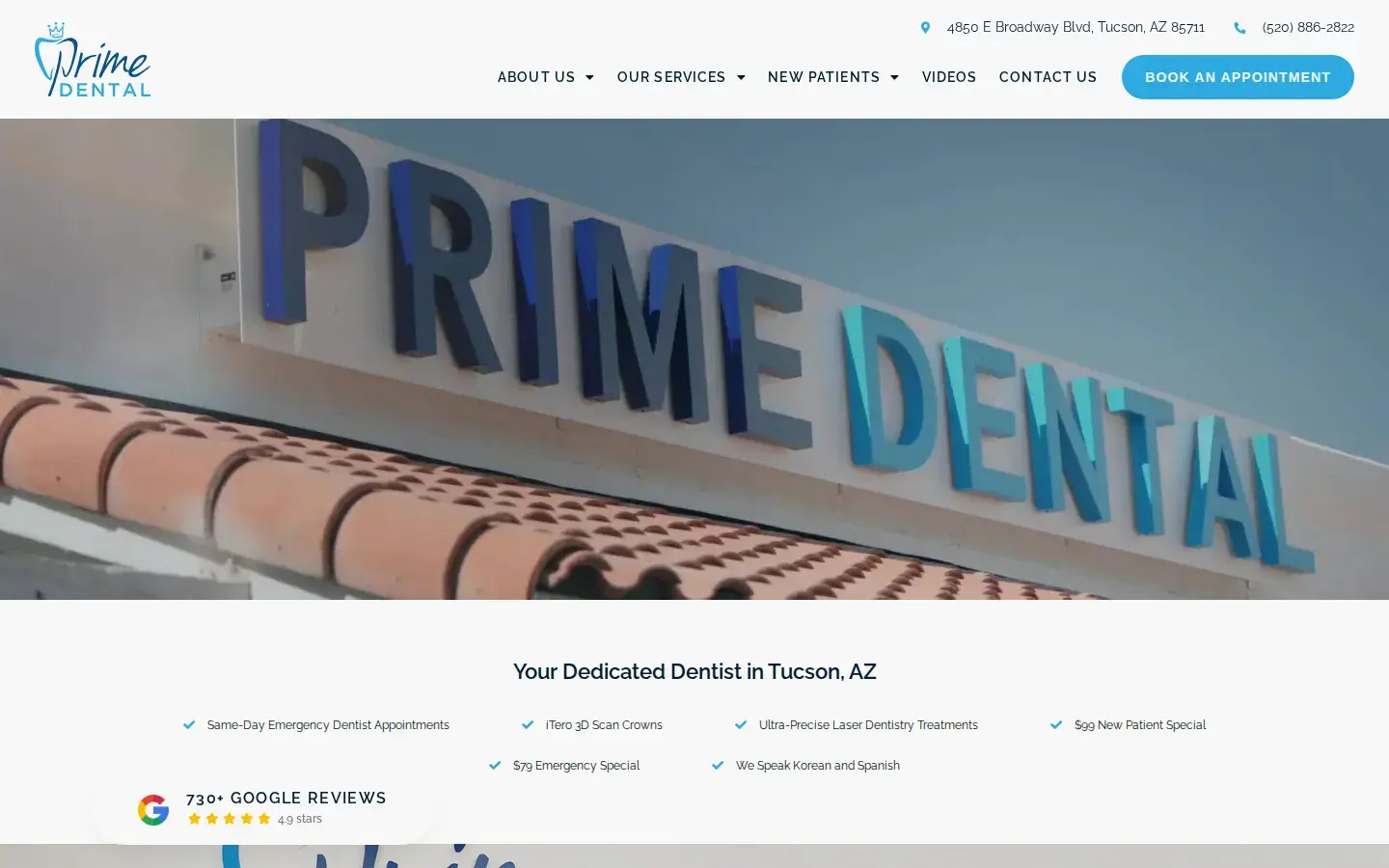 Homepage preview of Craycroft Prime Dental