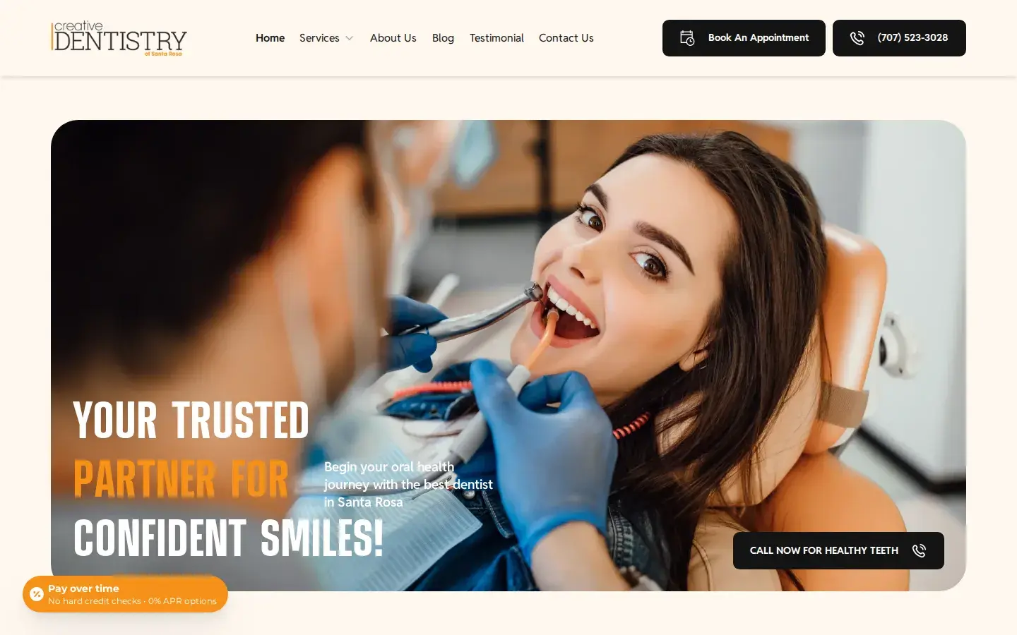 Homepage preview of Creative Dentistry