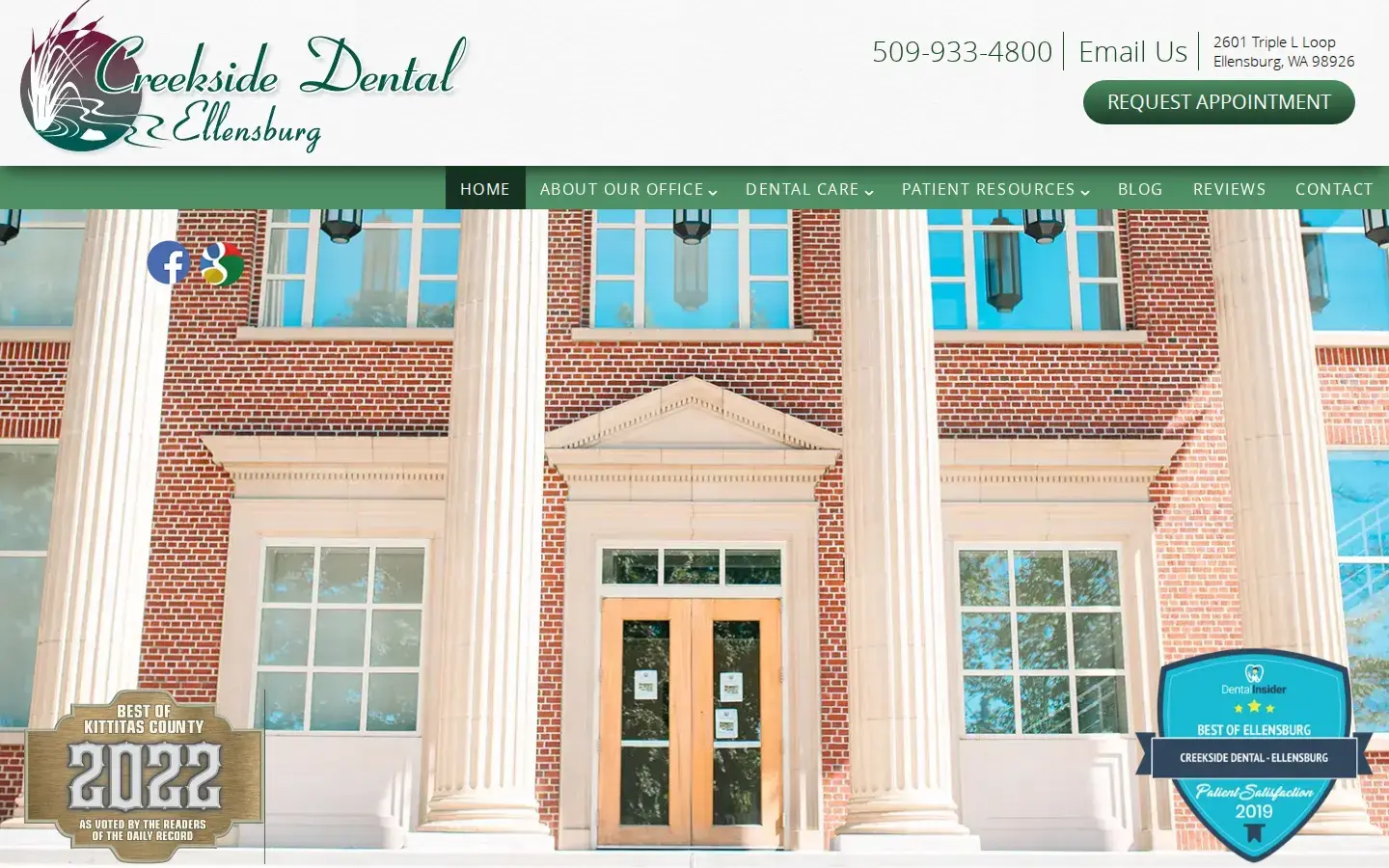 Homepage preview of Creekside Dental Ellensburg