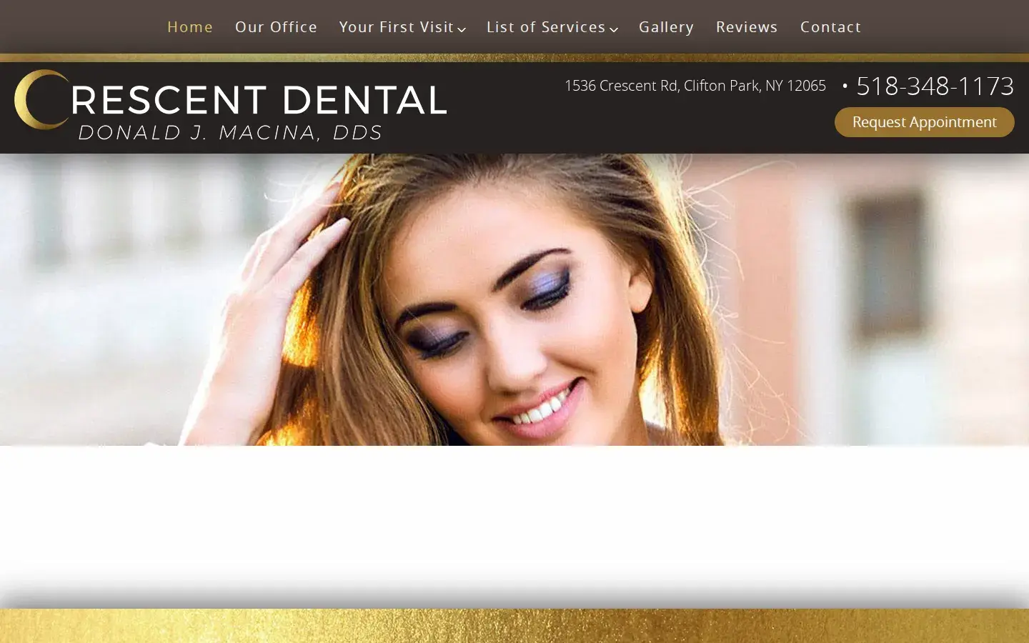 Homepage preview of Crescent Dental