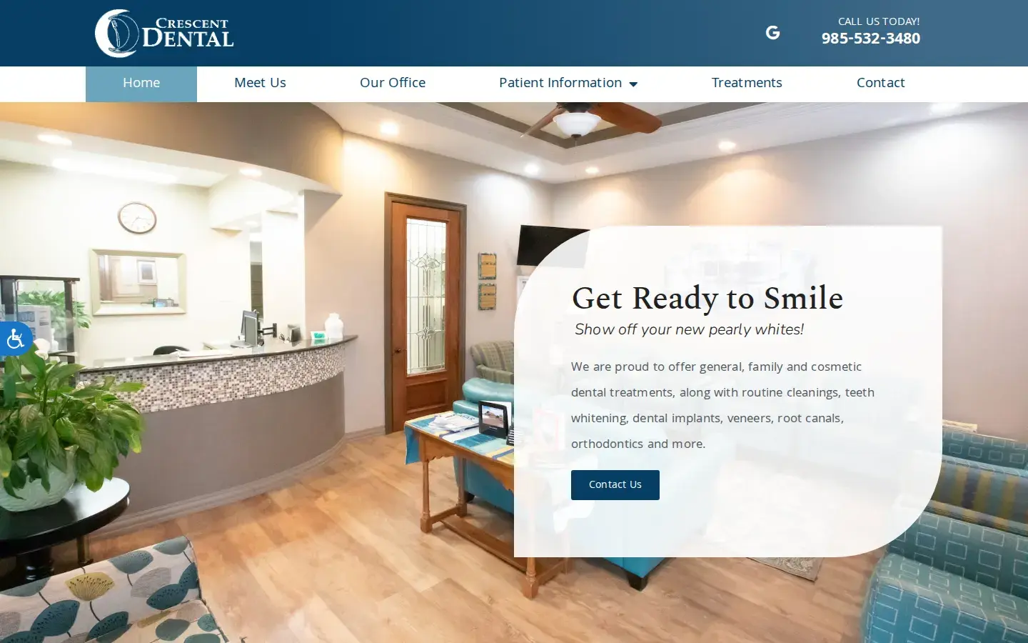 Homepage preview of Crescent Dental
