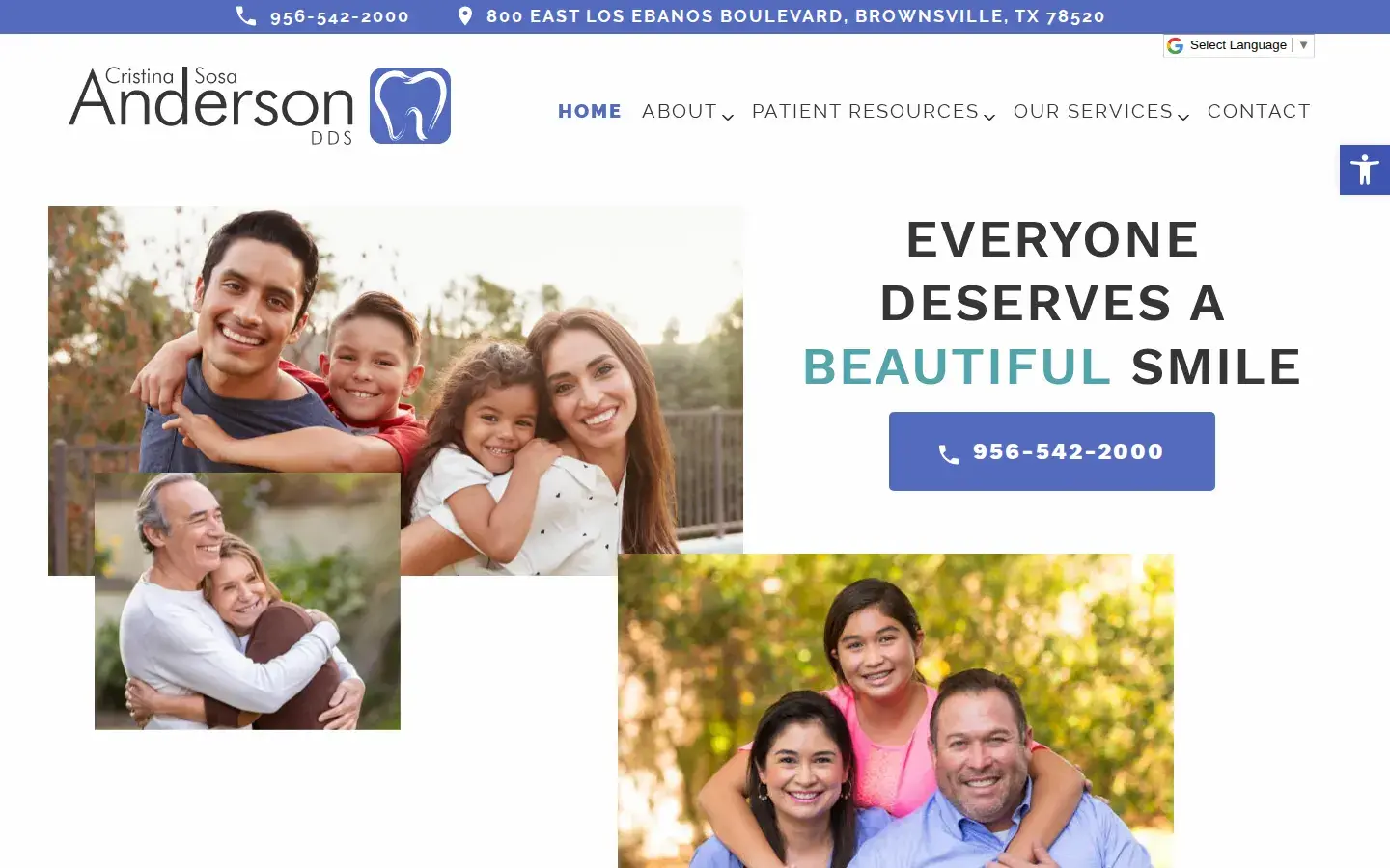 Homepage preview of Cristina Sosa Anderson DDS