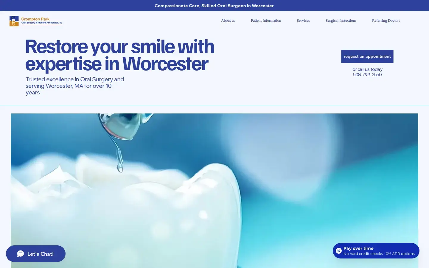 Homepage preview of Crompton Park Oral Surgery & Implant Associates