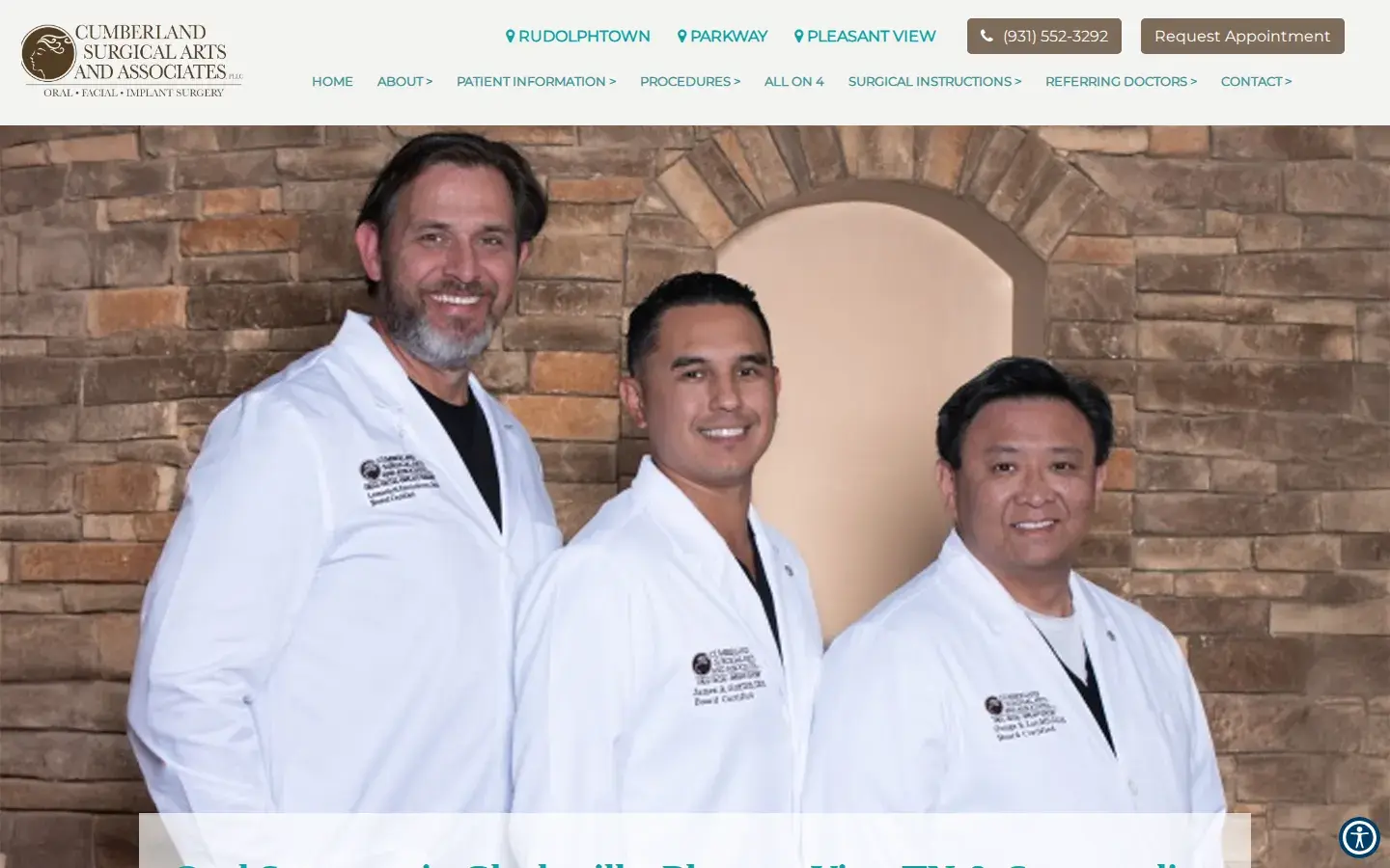 Homepage preview of Cumberland Surgical Arts and Associates, PLLC