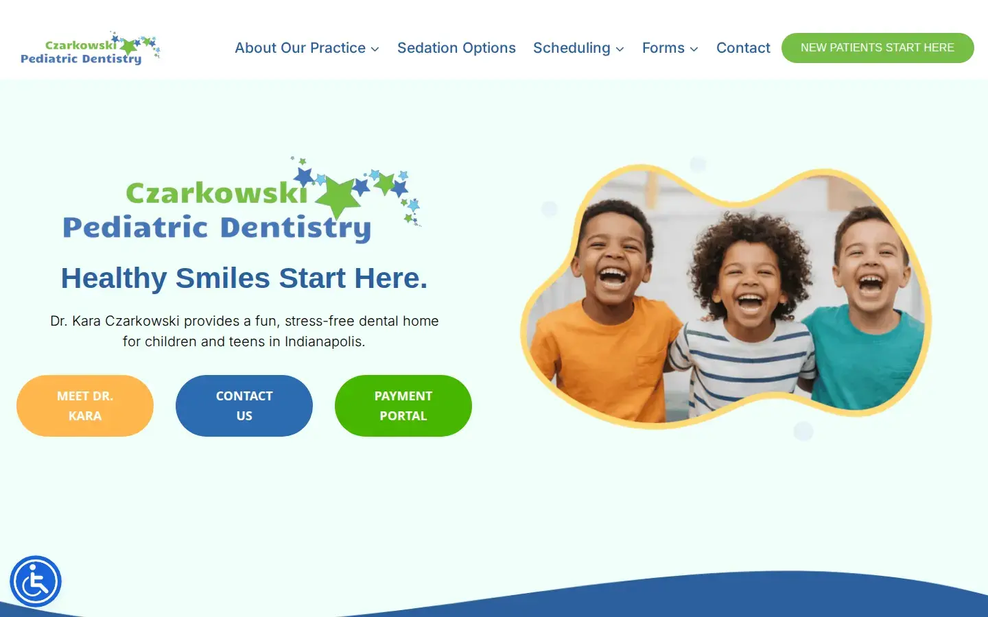 Homepage preview of Czarkowski Pediatric Dentistry