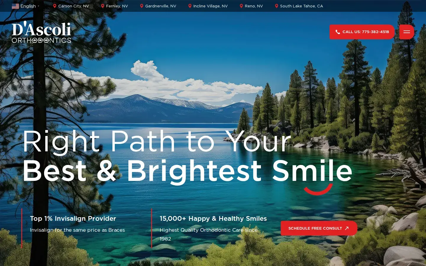 Homepage preview of D’Ascoli Orthodontics