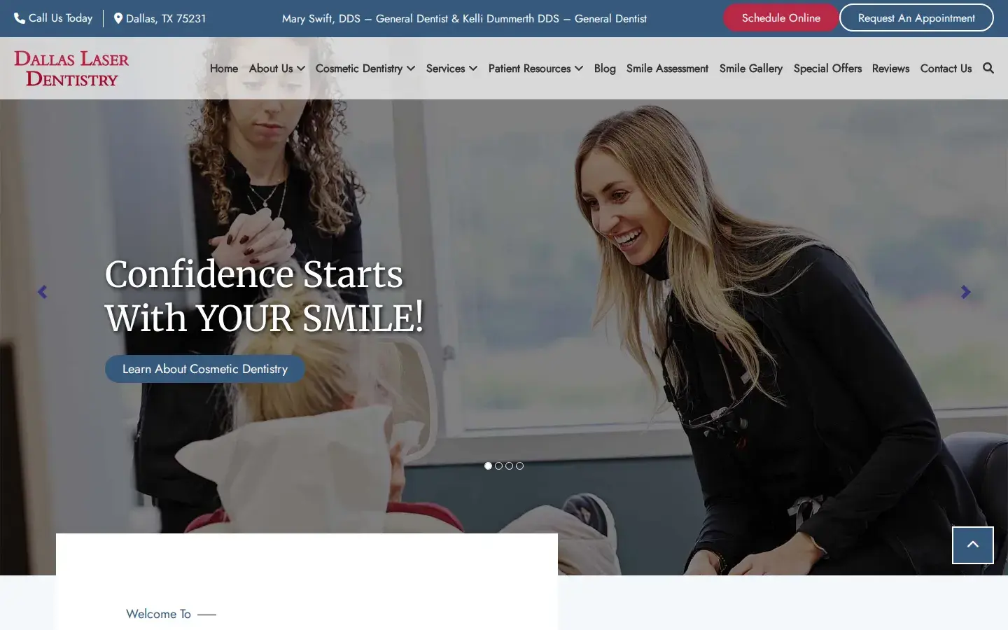 Homepage preview of Dallas Laser Dentistry