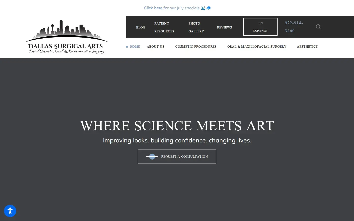 Homepage preview of Dallas Surgical Arts: Randy R. Sanovich, DDS
