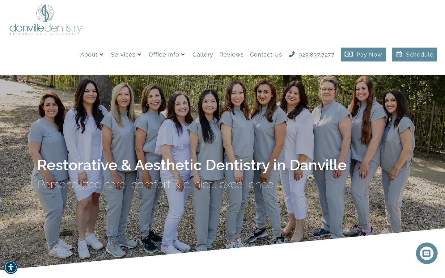 Homepage preview of Danville Dentistry