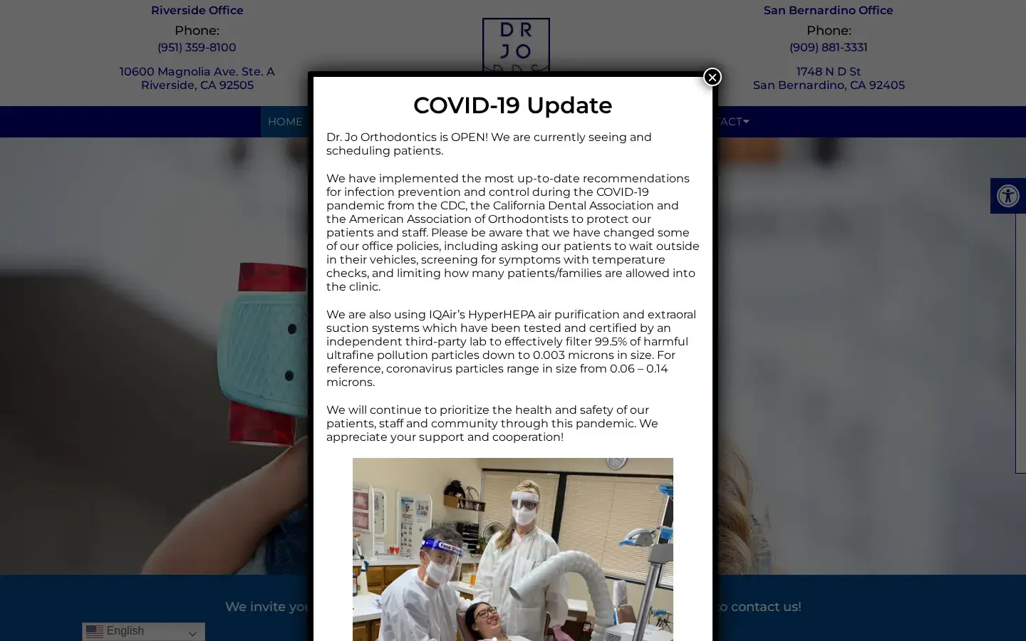 Homepage preview of David J. Jo, DDS, MS