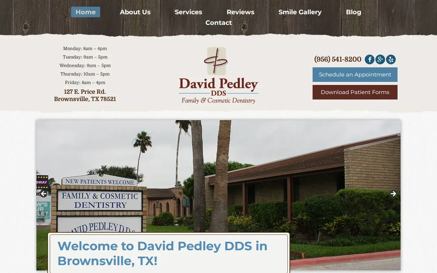 Homepage preview of David Pedley D.D.S.
