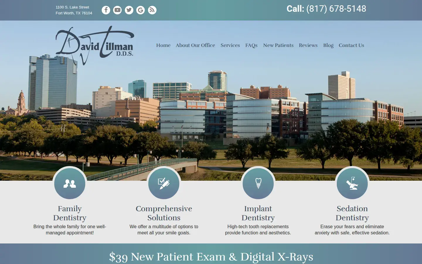 Homepage preview of David Tillman DDS