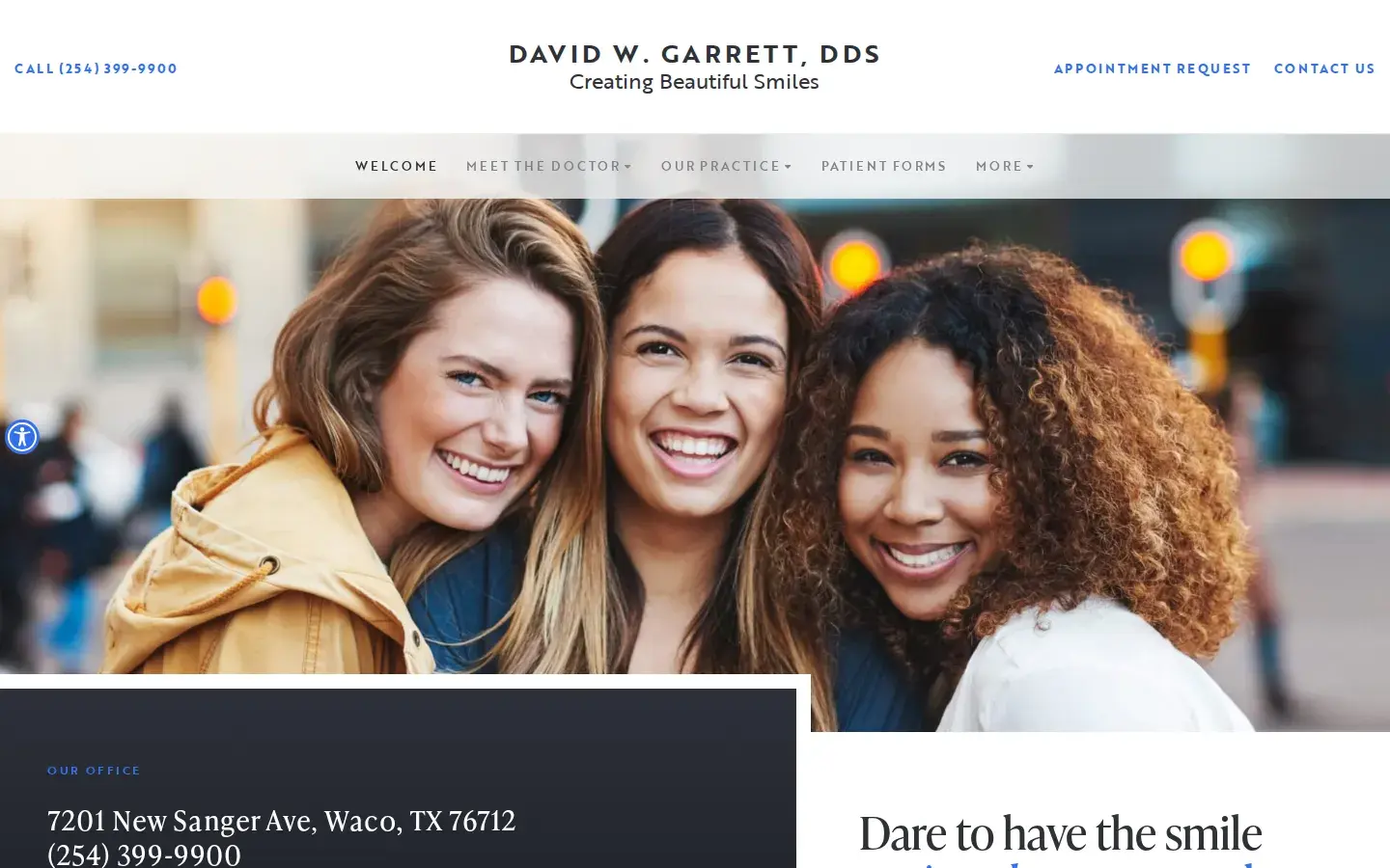 Homepage preview of David W. Garrett, DDS