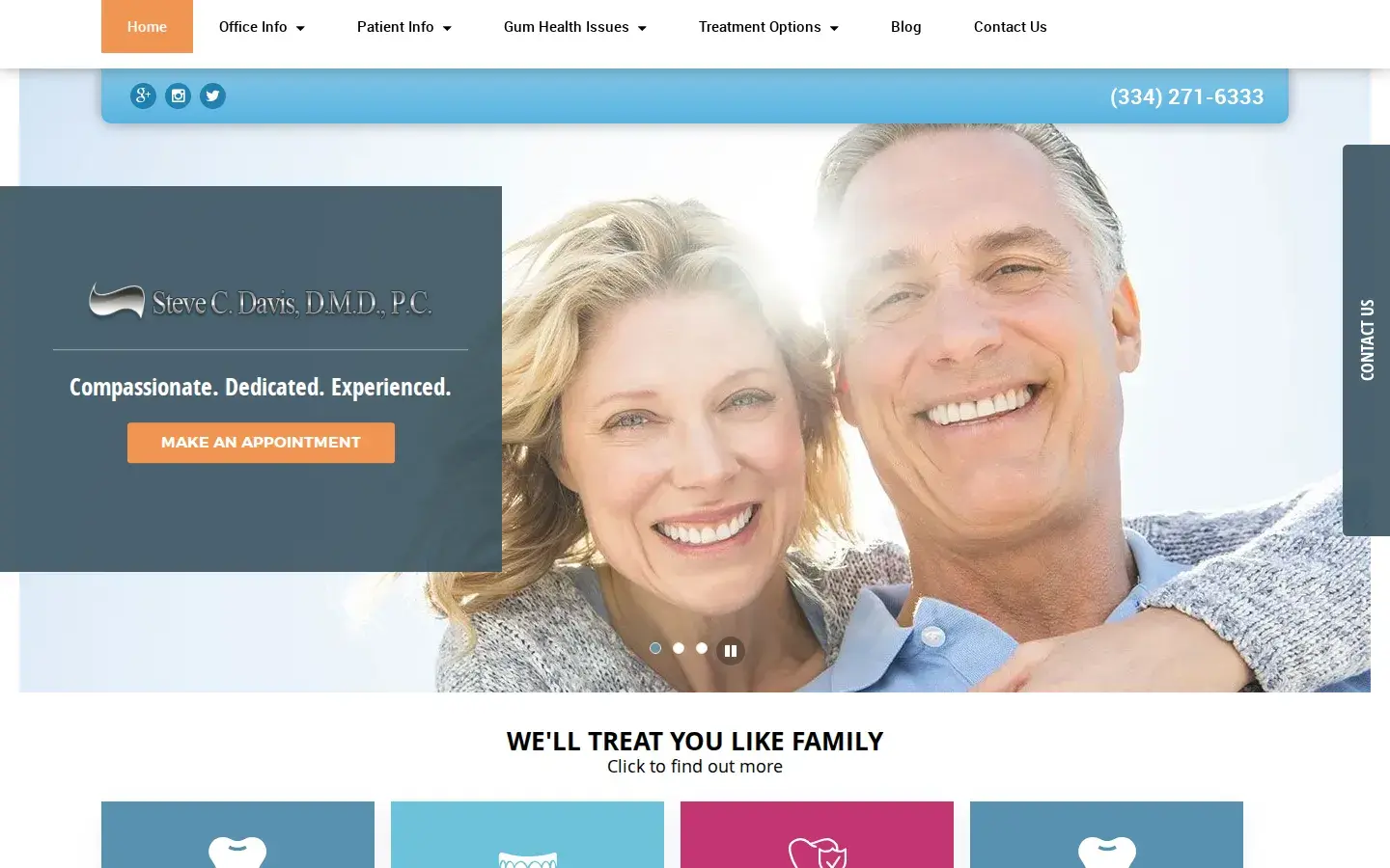 Homepage preview of Davis Steve C DMD PC
