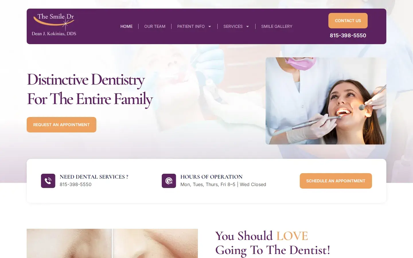 Homepage preview of Dean J. Kokinias, DDS
