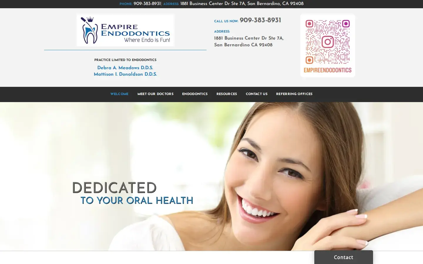 Homepage preview of Debra A. Meadows, DDS