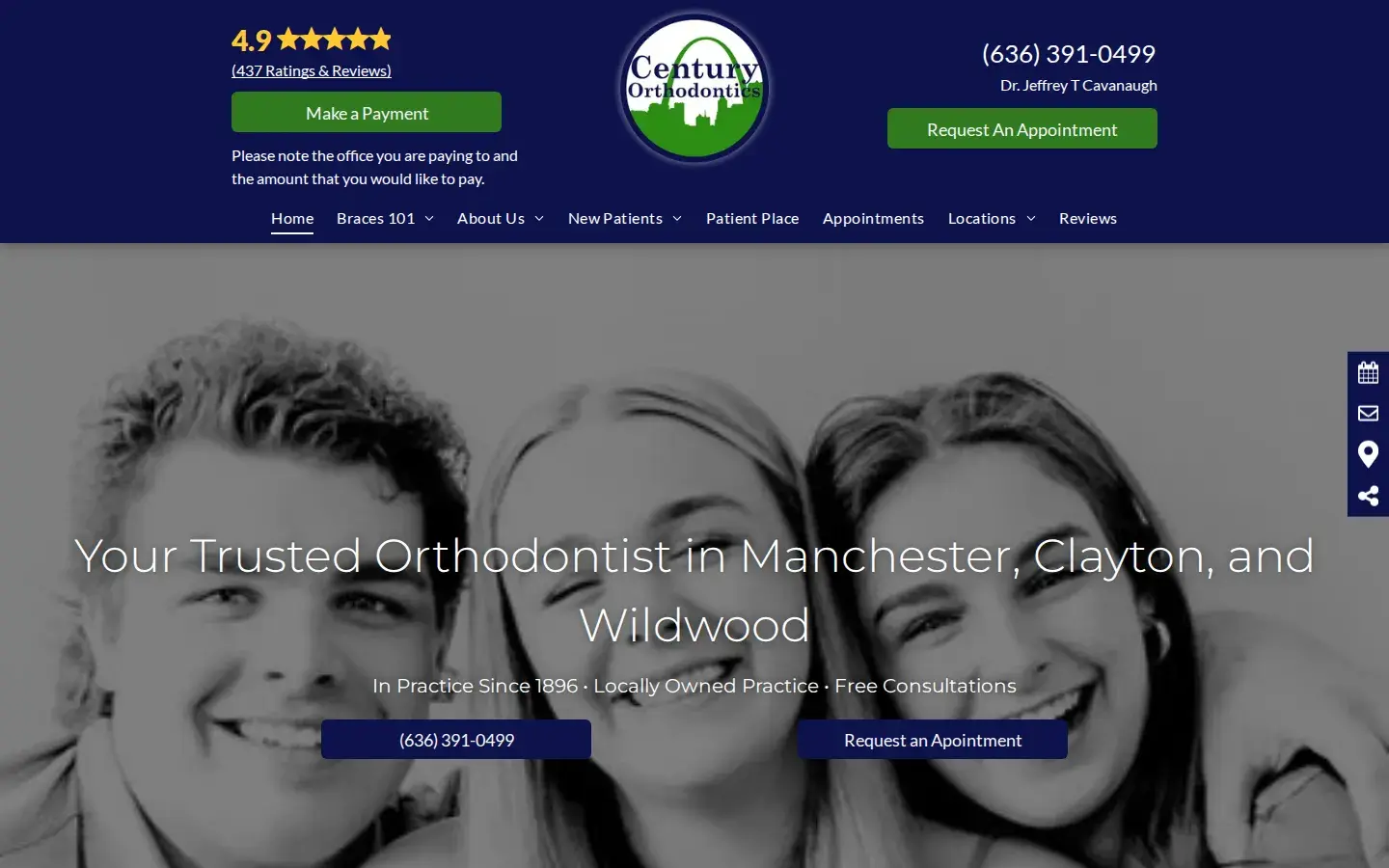 Homepage preview of Debra F. Fink Orthodontics