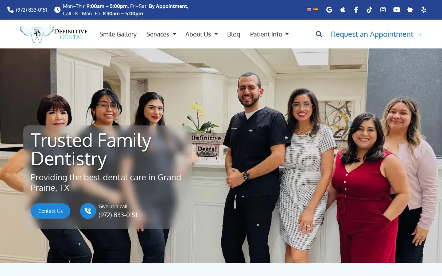 Homepage preview of Definitive Dental: Peter Guirguis, DDS