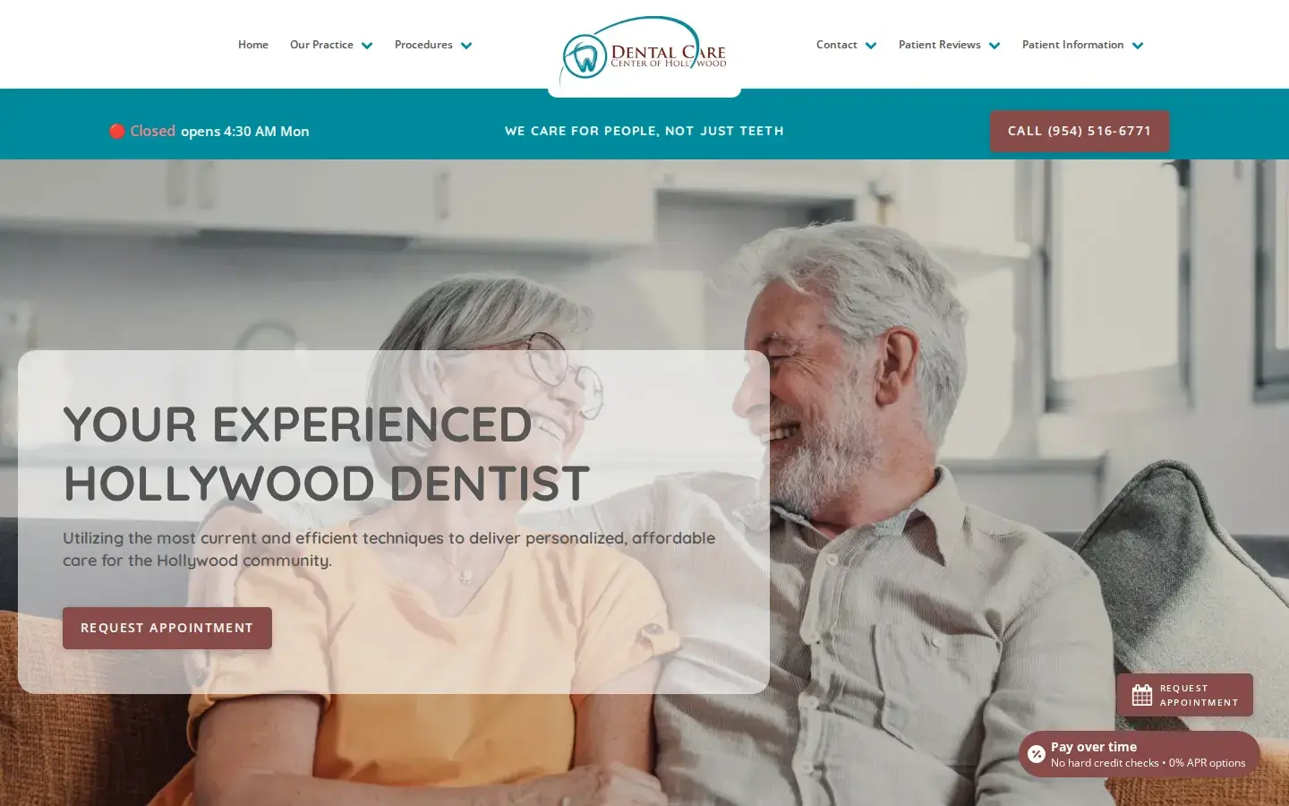 Homepage preview of Dental Care Center of Hollywood