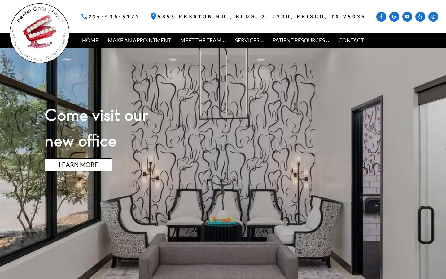 Homepage preview of Dental Care of Frisco
