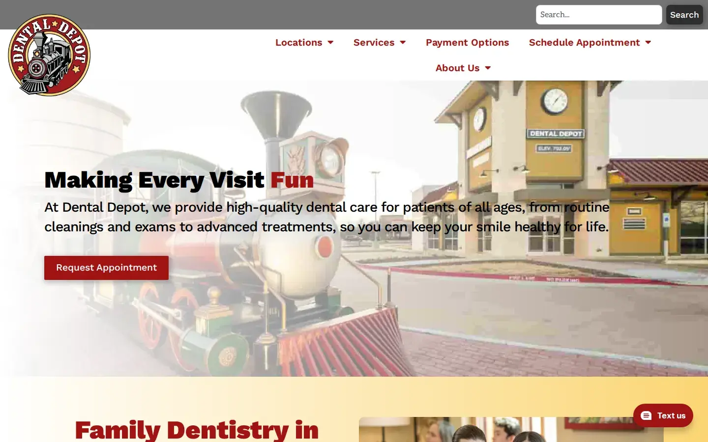 Homepage preview of Dental Depot