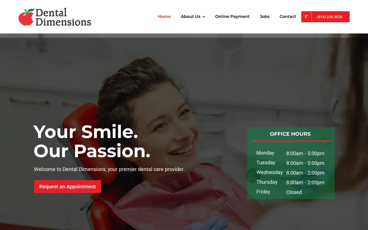 Homepage preview of Dental Dimensions At Edgebrook