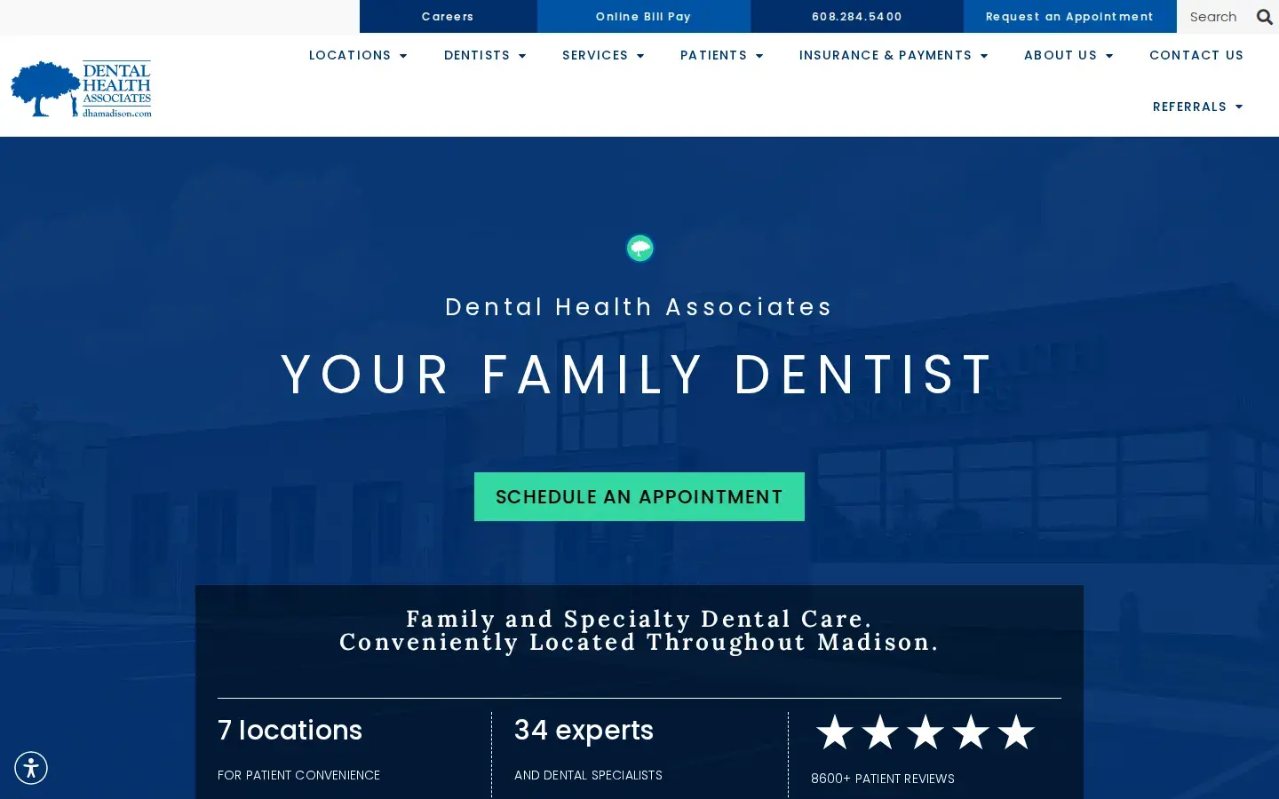 Homepage preview of Dental Health Endodontics – Fitchburg Clinic