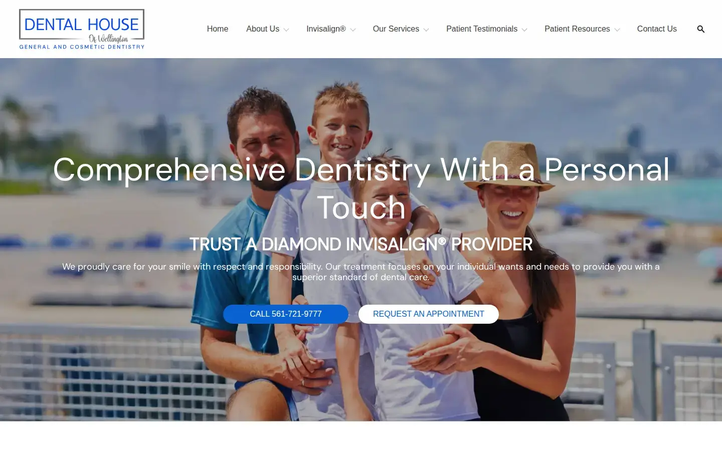 Homepage preview of Dental House of Wellington