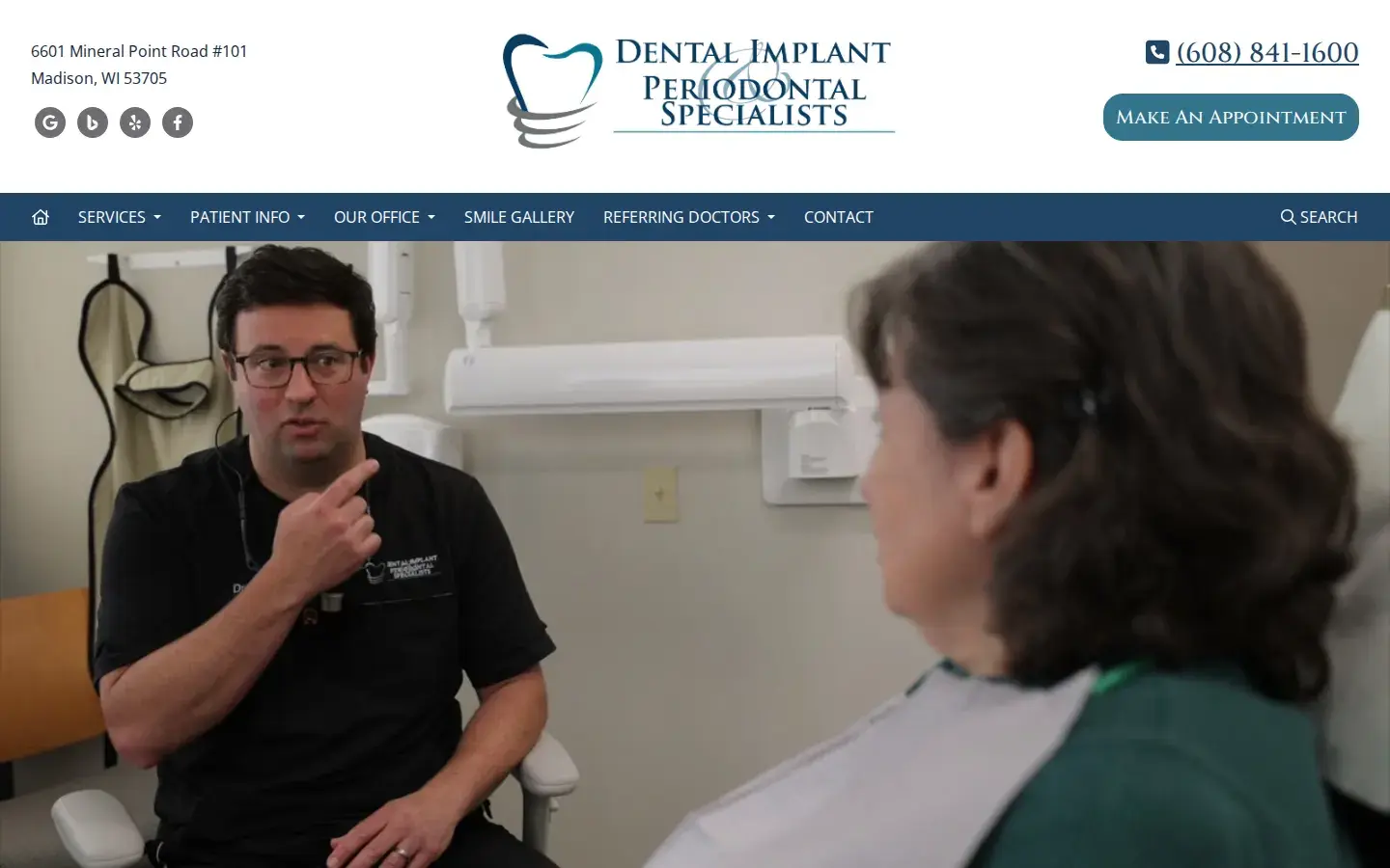 Homepage preview of Dental Implant and Periodontal Specialists