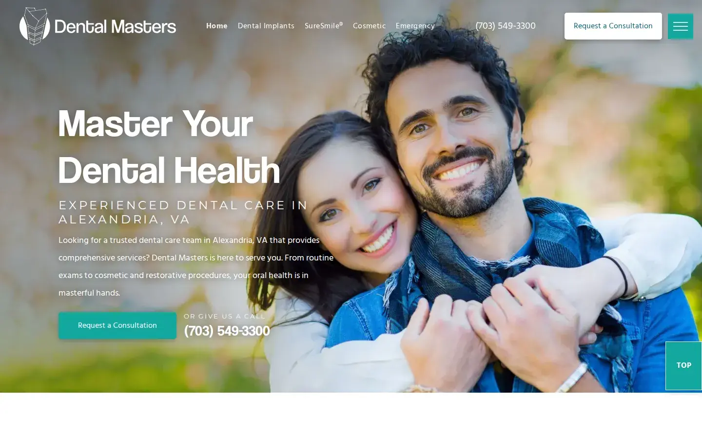 Homepage preview of Dental Masters of Alexandria
