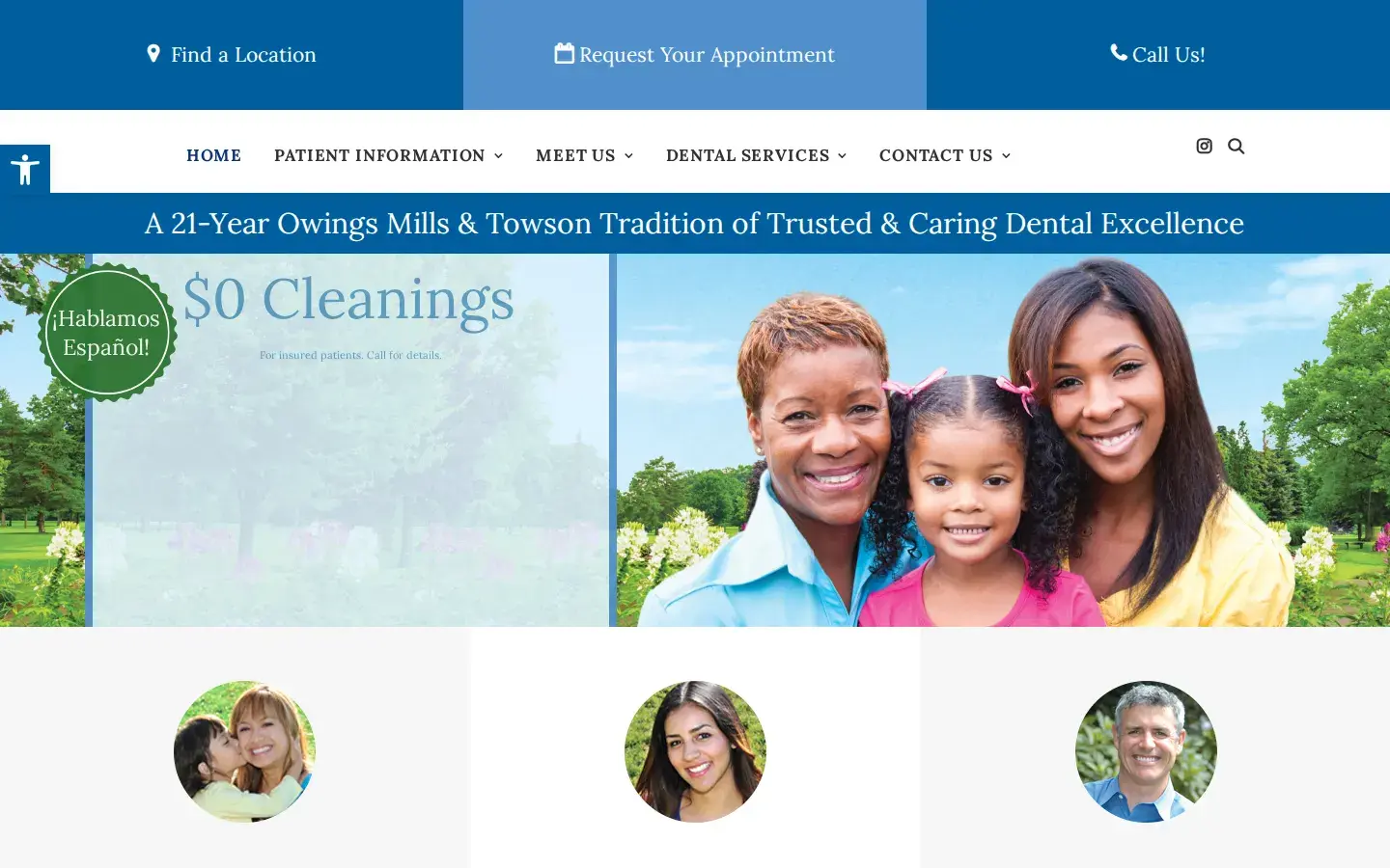 Homepage preview of Dental Partners of Towson