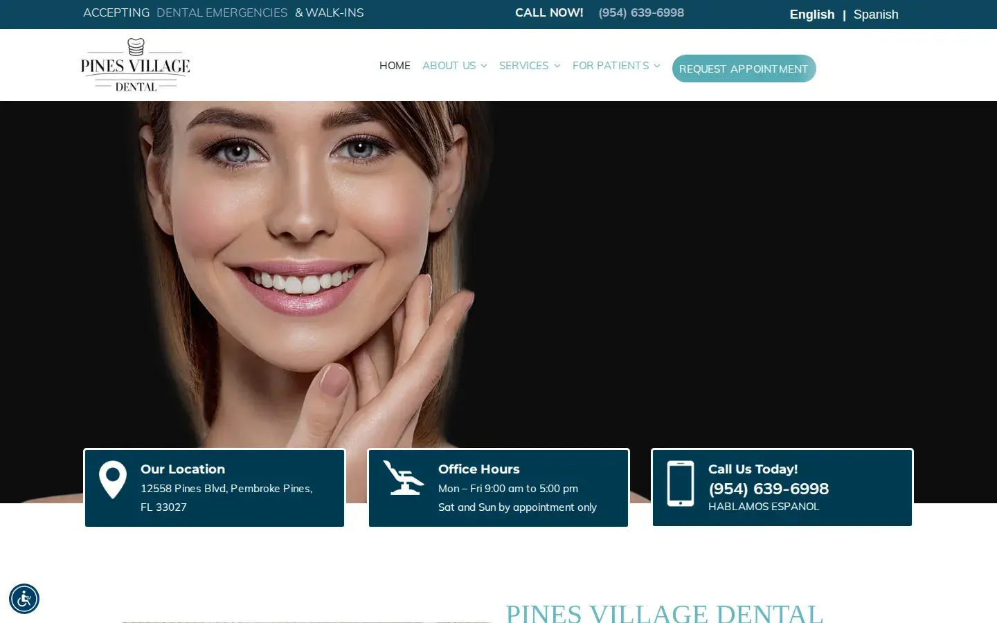 Homepage preview of Dental Specialists of Pembroke Pines