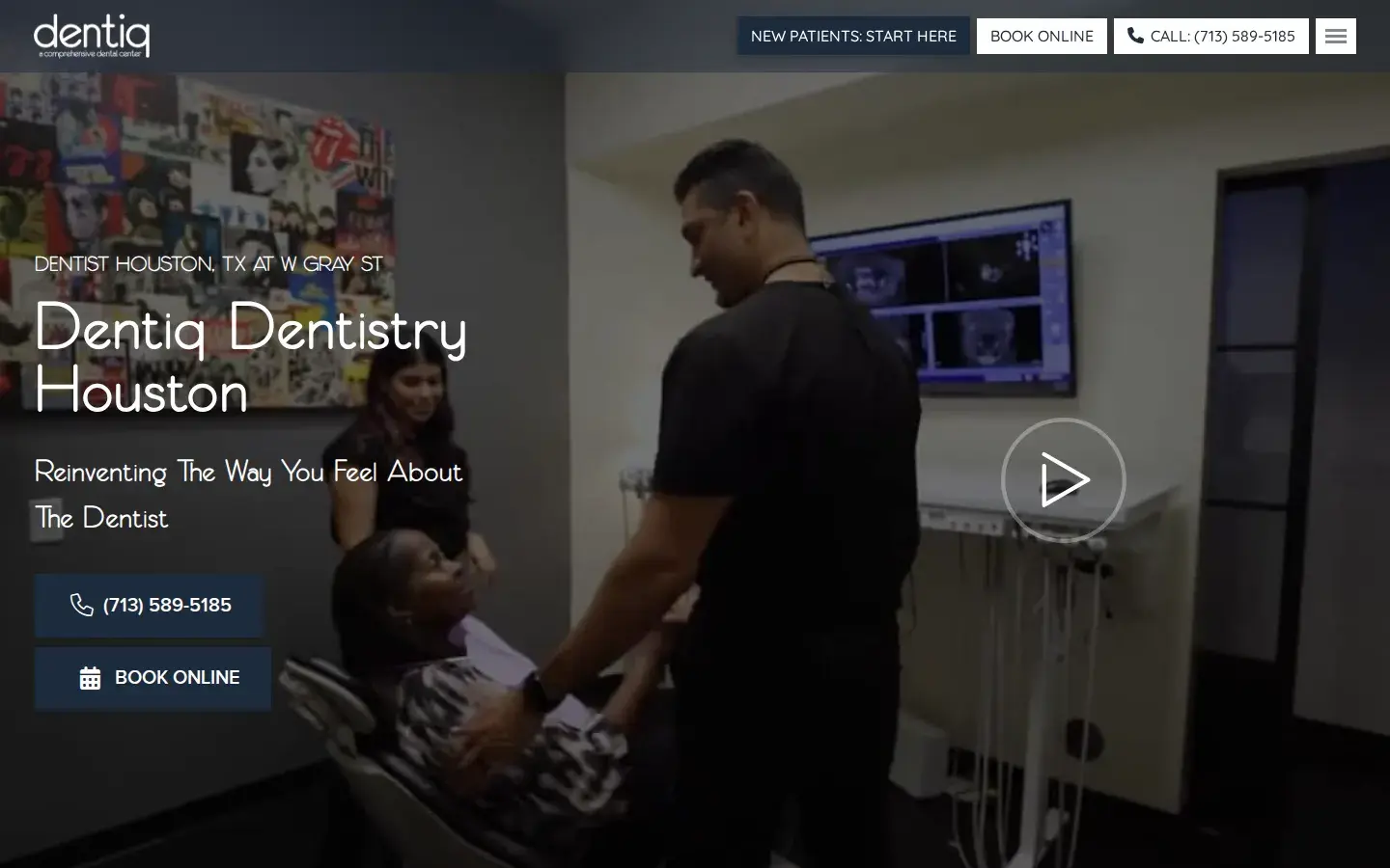 Homepage preview of Dentiq Dentistry